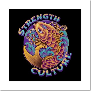 Koi Strength Culture Posters and Art